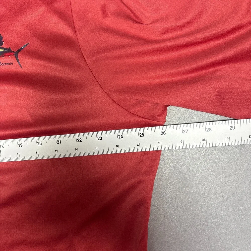 The American Outdoors Man Red Swim FIshing Shirt Size XXL